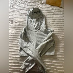 Lululemon cropped light blue sweatshirt